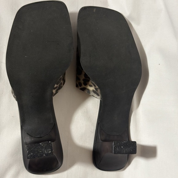 Naturalizer Women's Open Toe Sandle Slip On Mule Cheetah Print Size 8 - Picture 11 of 11